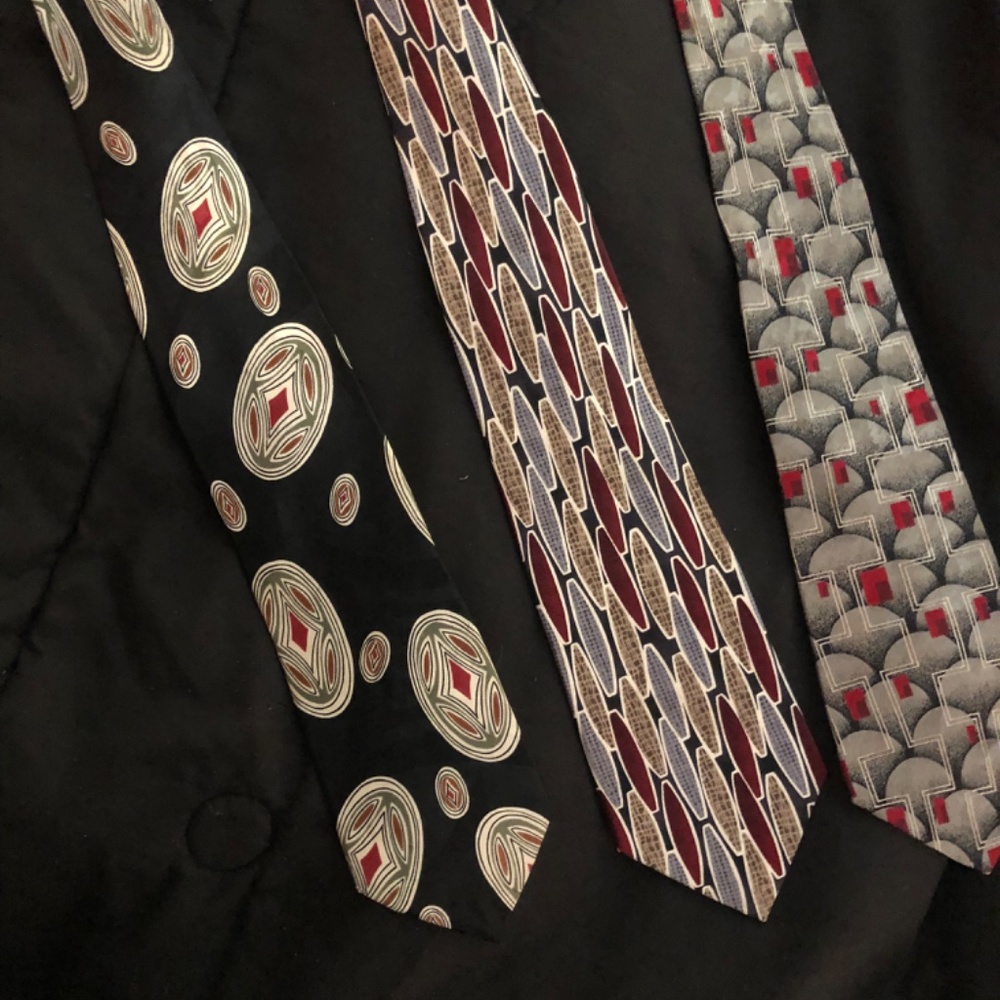 Set of 3 - Men’s Extra Long Silk Ties - Picture 4 of 11